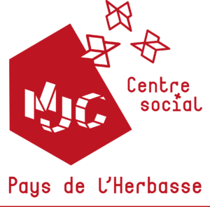 logo MJC Herbasse_rouge foncé